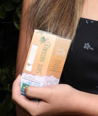 Moisturizing bath bomb made with macadamia oil—luxury spa experience in a set of two