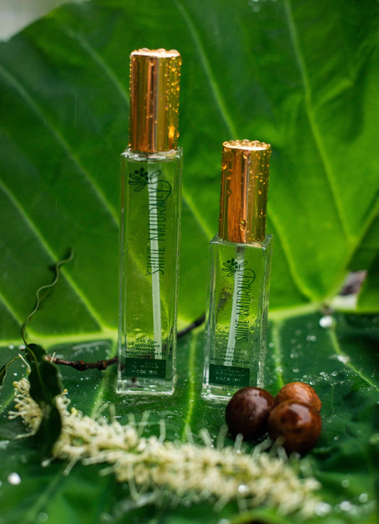 50ml cold-pressed macadamia nut face oil—Shine Naturally’s best seller, made in Hawaii