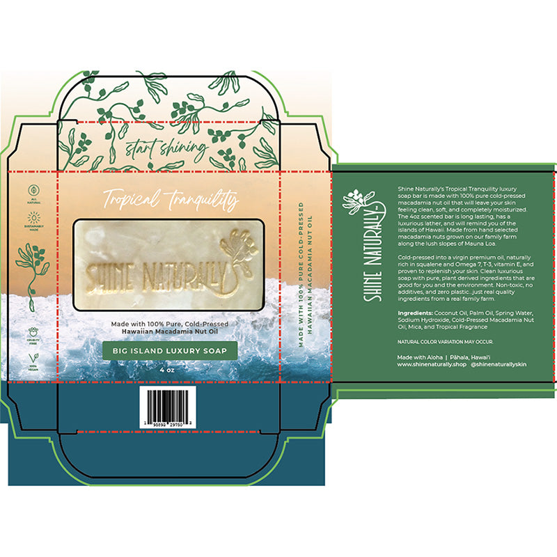 Moisturizing macadamia nut oil body soap for soft, radiant skin available wholesale